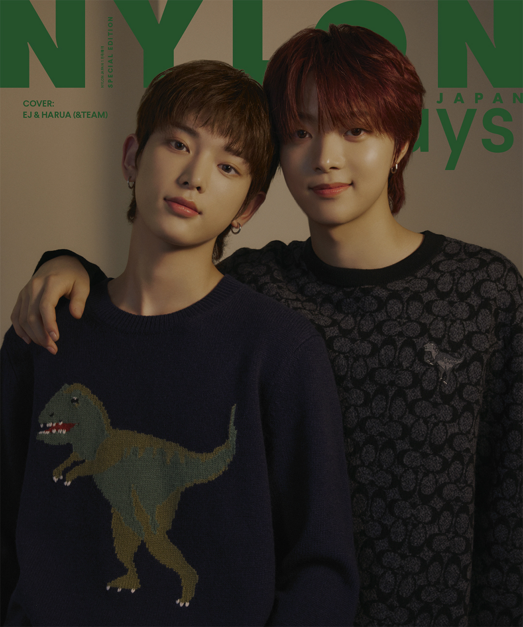 &TEAM OFFICIAL SITE | NEWS | EJ、HARUAが『NYLON JAPAN 2024年1月号