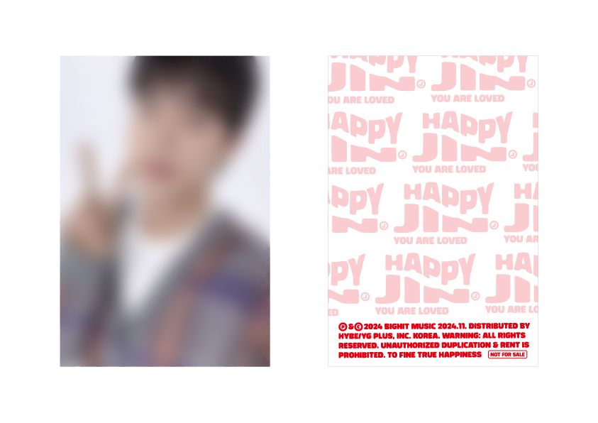 BTS JAPAN OFFICIAL SITE | NEWS | JIN Solo Album 'Happy'ストア別