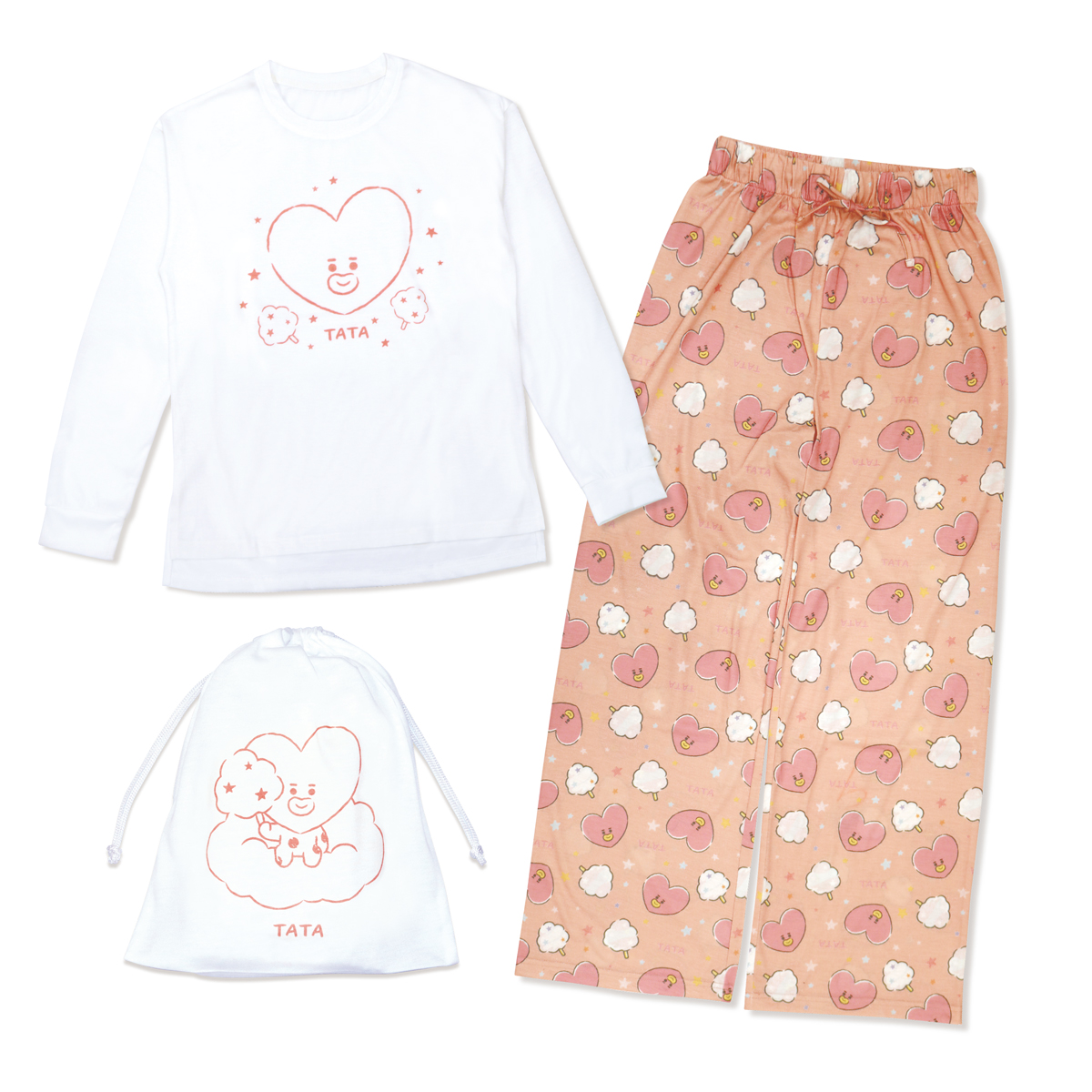 BT21 TATA パジャマ ルームウェア BTS BTS JAPAN OFFICIAL SITE | NEWS | [FC会員限定] BT21オリジナル商品