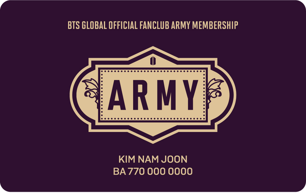 「BTS Weverse Shop JAPAN」会員証