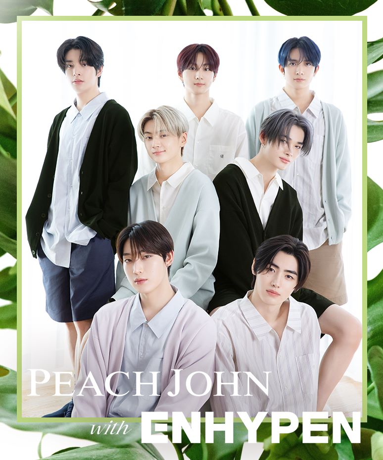 PEACH JOHN ENHYPENコラボ ホイップリーパジャマ サイズ2 ENHYPENが「ピーチ・ジョン」の新作ユニセックスパジャマのビジュアル