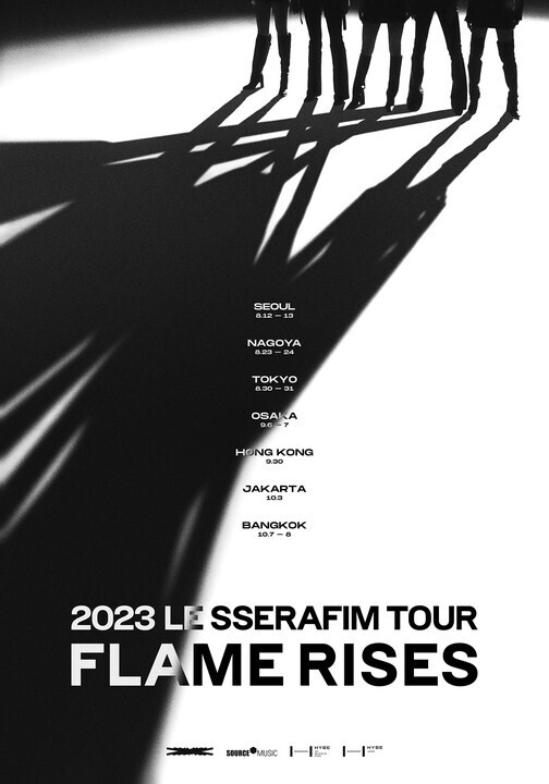初回限定盤　2023 LE SSERAFIM TOUR FLAME RISES LE SSERAFIM OFFICIAL SITE | NEWS | 『2023 LE SSERAFIM TOUR 'FLAME