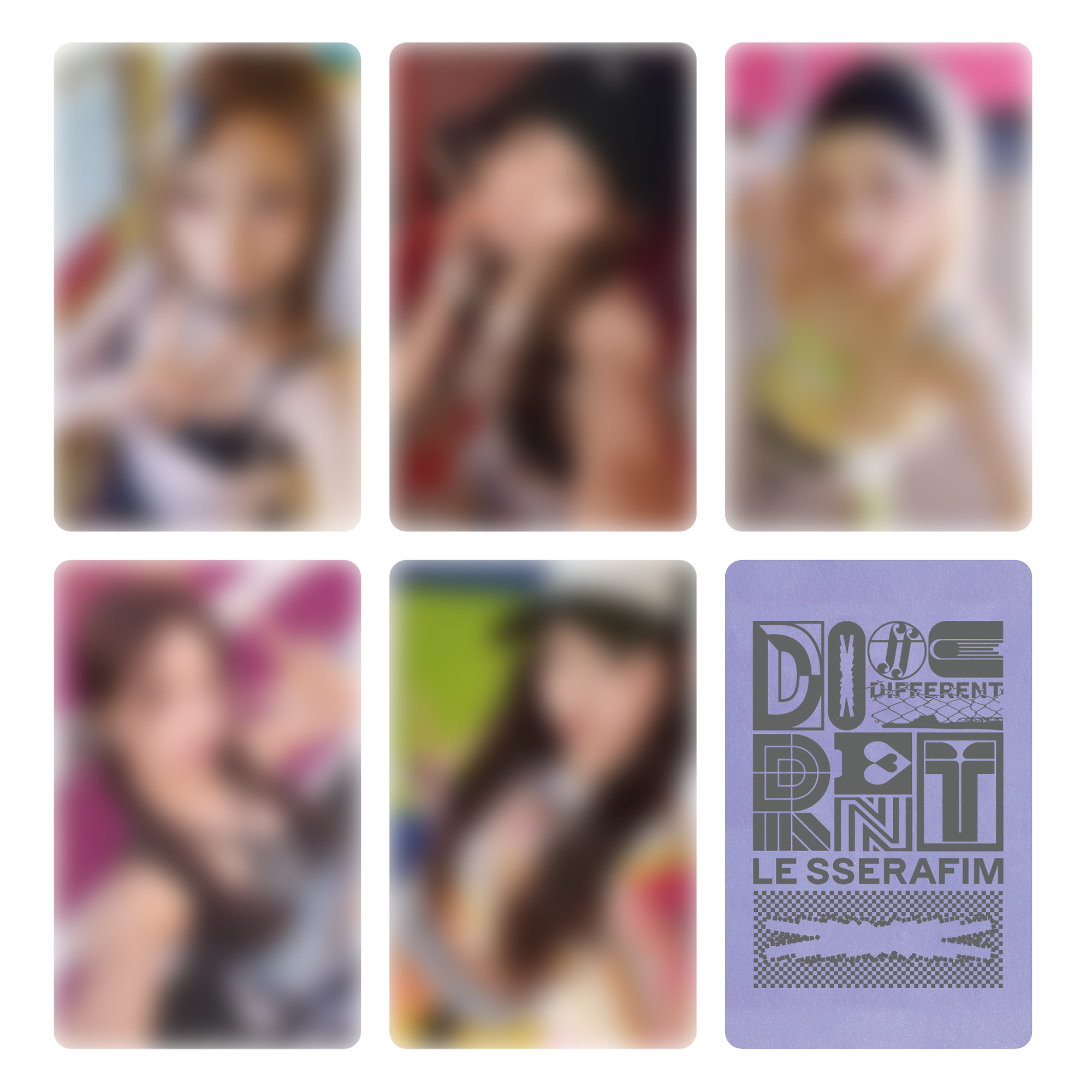 ルセラフィム different weverse 4回目ラキドロ 5枚コンプ LE SSERAFIM DIFFERENT JAPAN LUCKY DRAW OFFICIAL UMS WEVERSE SHOP