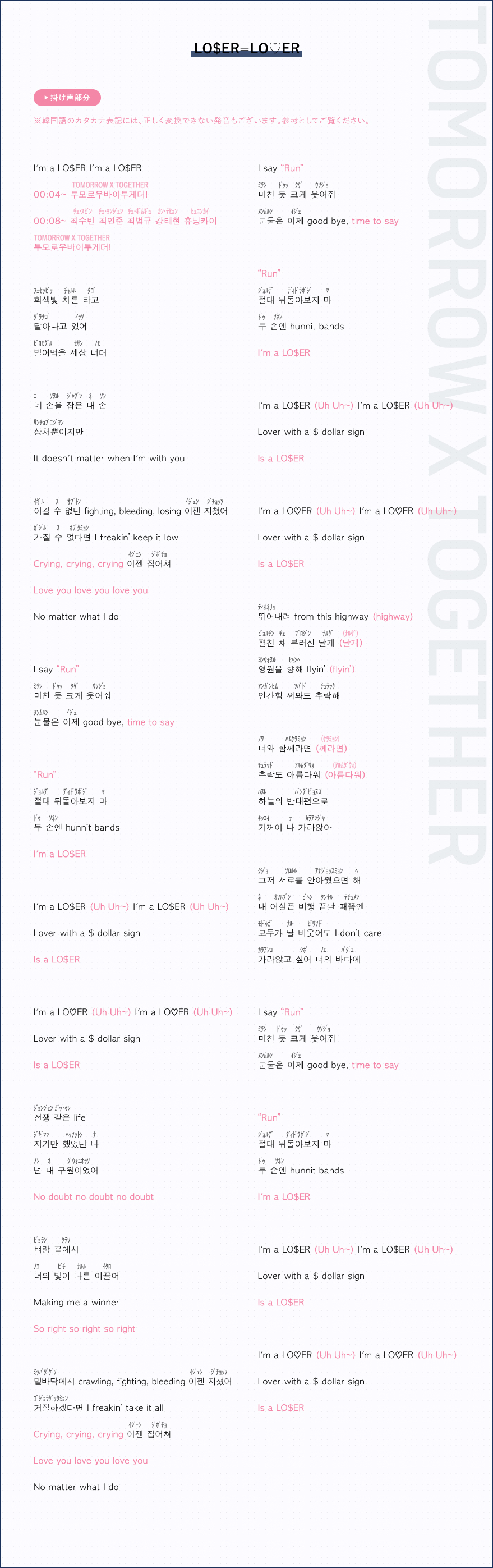 LO$ER=LO♡ER