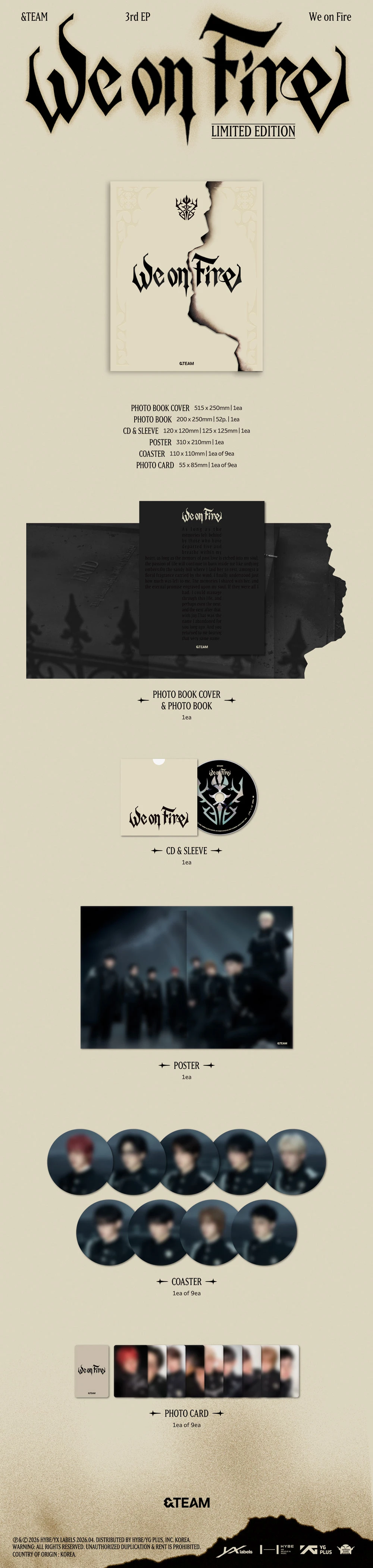 &TEAM OFFICIAL SITE | DISCOGRAPHY | We on Fire